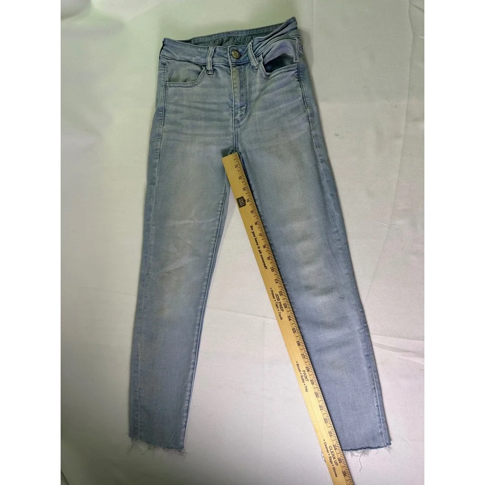 American Eagle‎ Hi-Rise Jegging Next Level Stretch Light Wash Size 2 Regular